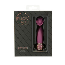 Pillow Talk Secrets Passion Rechargeable Silicone Clitoral Vibrator Wine - £35.24 GBP