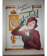 Vintage A Pack O Pleasure Chesterfield Cigarettes Magazine Advertisement... - $20.49 CAD