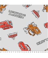Fleece Cars Classic Lightning McQueen Mater Pixar Fleece Fabric Print A3... - $10.97
