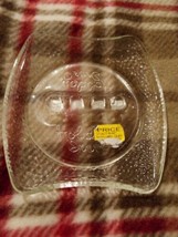 Vintage Holiday Inn Textured Clear 3 Slot Glass Ashtray Collectible Hotel Motel - $4.60