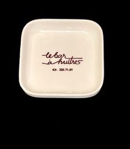 Vintage *Rare* Le Bar a Huitres Paris Made in France Square Ashtray Advertising image 4