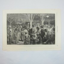 Antique 1882 Print On the Iron Pier, Coney Island Henry A. Ogden Harper’s Weekly - £39.22 GBP