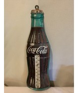 VINTAGE 1950&#39;s COCA COLA BOTTLE TIN LITHO ADVERTISING THERMOMETER BY ROB... - £97.11 GBP