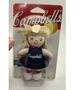 Campbell&#39;s Kids Magnet Collectible 2002 Girl Denim Dress Straw Hat Vintage - £10.16 GBP