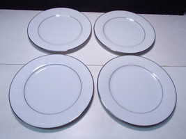 4 Noritake Contemporary Fine China Tahoe Accented Salad Plates ~~ nice ones - $40.00