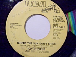 Ray Stevens-Where The Sun Don&#39;t Shine-45rpm-1982-VG+   Promo - £2.37 GBP