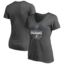 Fanatics Womens Graphic Printed V Neck Fashion T-Shirt,Charcoal,Size XL - £15.82 GBP
