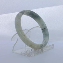 Jade Bangle Burmese Jadeite Comfort Cut Natural Stone Bracelet 9.8 inch 79.6 mm - £89.27 GBP
