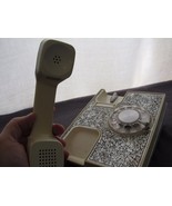 Vtg Western Electric Black Silver Print Pattern Desk Rotary Phone Unique... - €55,32 EUR