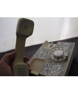 Vtg Western Electric Black Silver Print Pattern Desk Rotary Phone Unique... - £50.56 GBP