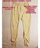 NWOT MEN&#39;S MILITARY TYPE 1 CLASS 1 COLD WEATHER CREME THERMAL DRAWERS ME... - £13.29 GBP