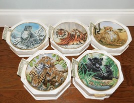 Franklin Mint LOT 5 Int&#39;l Wildlife Coalition Plates by Howard Robinson COA+Styro - $29.69