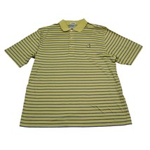 Masters Shirt Mens Large Yellow Blue Striped Polo National Golf Augusta Tour - £20.48 GBP