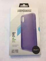 BodyGuardz Unequal Ace Pro Case For Apple iPhone Xs/X, Purple And White - £17.84 GBP