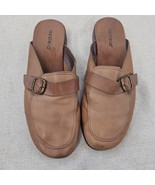Azaleia Leather Slip-ons Flats Slides Women&#39;s Size 8 Career Casual - $30.08 CAD