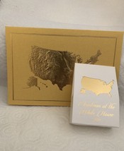 Trump 2020 White House Christmas Card + Candy Gold Signature Gop Republican 2pc - £30.36 GBP