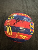 Lionel Messi Signed Barcelona Full Size Soccer Ball COA - £397.96 GBP