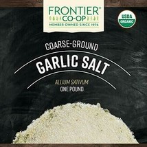 Frontier Co-op Garlic Salt, Certified Organic, Kosher | 1 lb. Bulk Bag - £13.92 GBP
