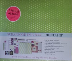 Scrapbook in a Box Friendship 150 plus pieces Memory Book Craft Kit - BR... - £37.36 GBP