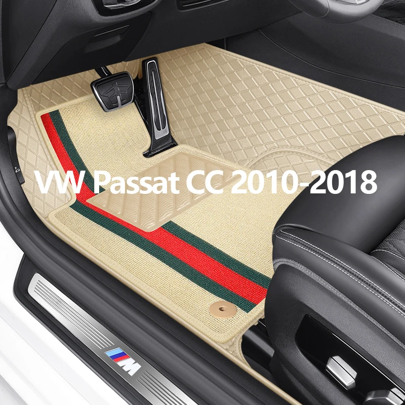 Custom Fashion Full Set Car Floor Mats For VW Passat CC 2010 2012 2014 2... - $245.02+