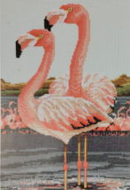 Pink Flamingo X Stitch Kit Janlynn Tropical Bird Florida Texas Landscape... - $22.95