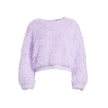 No Boundaries PURPLE Yeti Cropped Pullover Top Juniors Size X-Large XL 1... - £10.00 GBP
