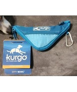 Kurgo Zippy Travel Bowl Coastal Blue K01549 - $238.77 MXN