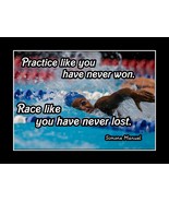 Swimming Motivation Quote Poster Print Inspirational Simone Manuel Swimm... - $22.99+