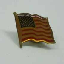 Waving American Flag US USA Lapel Pin Pinback Button - £2.44 GBP