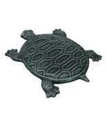 Pack Of 4 Cast Iron Verdigris Marine Sea Turtle Shell Garden Stepping St... - $1,492.02 MXN