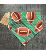 Dog Bandana Slide On Collar Elastic Band Football Field Green Brown Smal... - $8.10 CAD