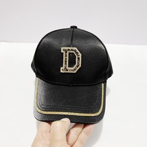 Rhinestone D Standard Baseball Cap Women&#39;s Mercerized Satin Casual Light Luxury  - $14.50