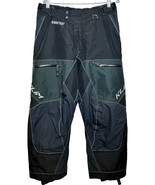 Klim Free Rider Pants Men&#39;s Large Black Green Gore-tex Pockets Cold Weat... - £147.52 GBP