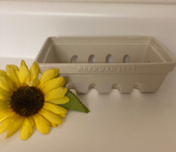 Beekman 1802  Ivory Cream Ceramic Caddy Farmhouse Lg Soap Dish Kitchen B... - $14.20