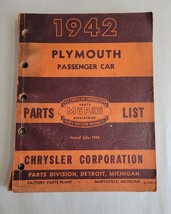 1942 Plymouth P14 Passenger Car Dealer Parts List Book Manual Original M... - $17.72