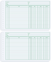 200 Pcs Ledger Sheets 5&quot; X 8.5&quot; Extra Sheets Ledger Paper Ledger Books for Bookk - $19.62