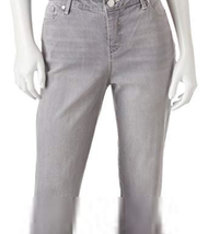 NWT Gloria Vandberbilt &quot;Jordyn&quot; Lunar Wash Capri Embellished Pocket Jeans - £18.31 GBP