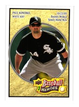 2008 Upper Deck Baseball Heroes #44 Paul Konerko Chicago White Sox - £1.56 GBP