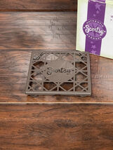Scentsy Metal Trivet 5” Square Brown Bronze Warmer Stand with Box - $9.99