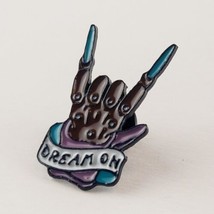 Dream On Rock On Horror Film Inspired Enamel Pin Fashion Accessory Jewelry image 2