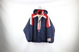 Vintage 90s Fila Mens Size XL Distressed Spell Out Full Zip Hooded Puffer Jacket - £43.38 GBP