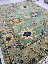 Multi Size Contemporary Oushak Rug Soft Green Accent Luxury rug - $330.00+
