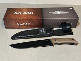 KA-BAR Jarosz Camp Turok Knife 7511  &amp; Sheath NEW - £84.68 GBP