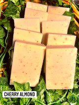 melscential Brand Body Soap-4.8oz bar-Cherry Almond-Hand Made-Cold Process - £7.03 GBP
