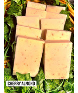 melscential Brand Body Soap-4.8oz bar-Cherry Almond-Hand Made-Cold Process - £6.99 GBP