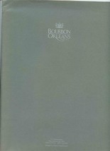 Bourbon Orleans Hotel New Orleans Folder Directory of Services Room Service Menu - £22.01 GBP