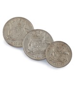 1928-1942 Australia 3 Pence &amp; 6 Pence Silver Coin Lot of 3 - $71.29 CAD