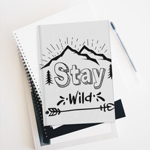 Blank Journal - 128 Pages, 5&quot; x 7&quot;, Inspirational &quot;Stay Wild&quot; Design - £21.40 GBP