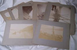 c1897 Lot 7 M&amp;C Derrick Wrecking Co Railroad Train Wreck Photo Cold Spring Ny - £174.98 GBP