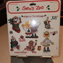 Vintage NEW old Stock Suzy&#39;s Zoo holiday stickers, 4 sheets in package - £11.58 GBP